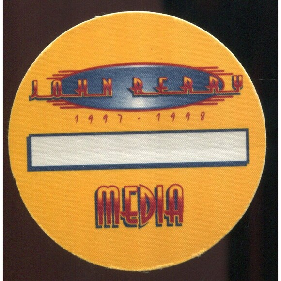 Vintage 1997 1998 John Berry Backstage Pass Media - Picture 1 of 2